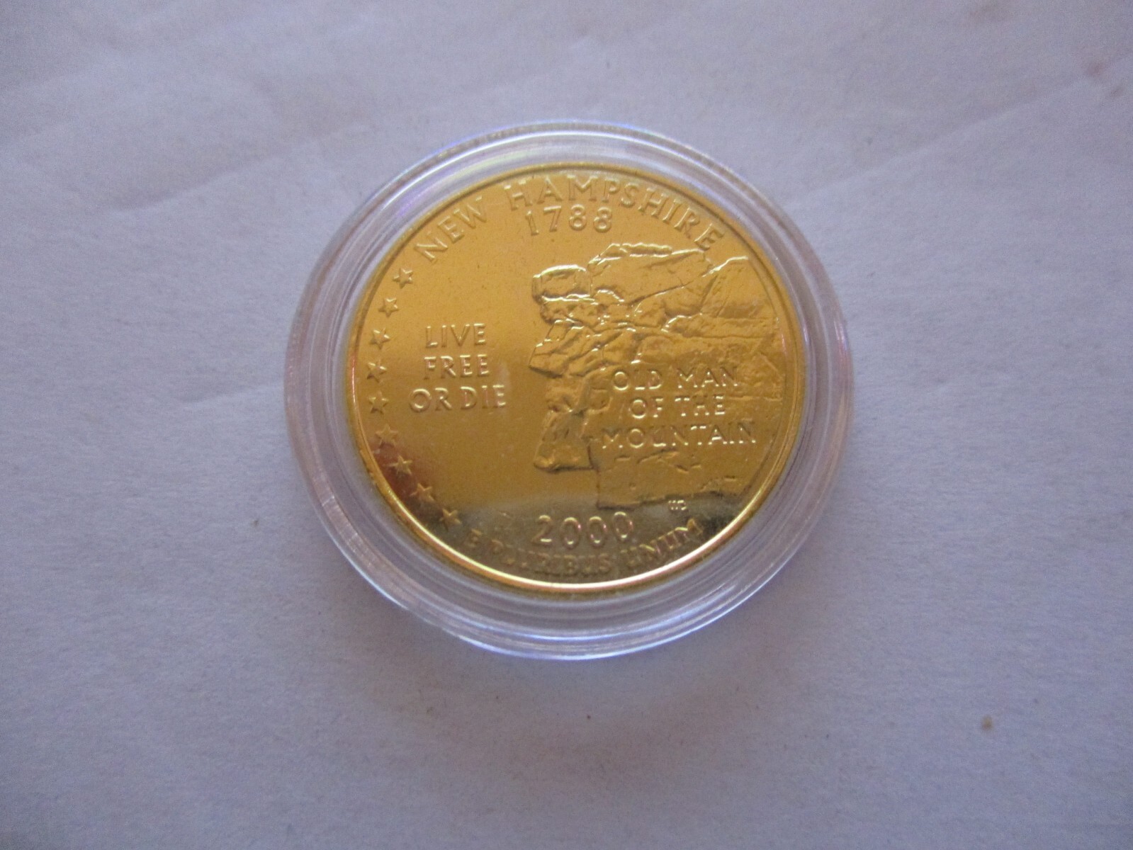 MÉDAILLE USA ETATS UNIS QUARTER DOLLAR NEW HAMPSHIRE 1788 2000 eBay