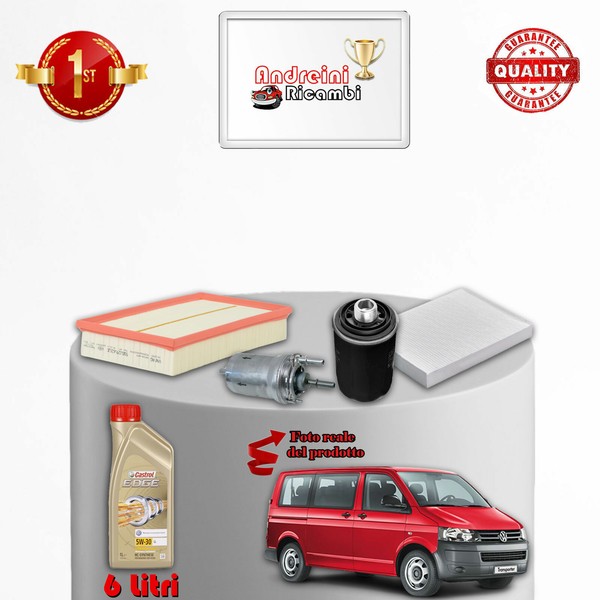 Kit Wartung 4 Filter Und ÖL Vw Multivan T5 2.0 Tsi 150KW 204CV Ab 2011-image