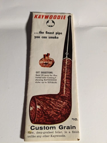 Rare Vintage Advertising Catalog Kaywoodie Pipe Smokers