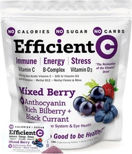 Efficient C Mixed Berry 180 Packets - Immune, Energy, Stress and Eye Health S...