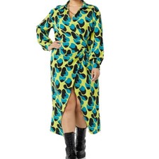 NEW TEREA Women's Raina Draped Crossover Maxi Dress 2X