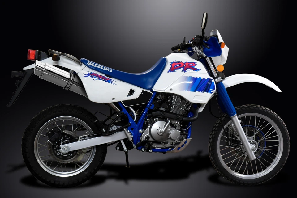 Suzuki DR650S DR650R 1990-1995 Slip On 14" Round Stainless Exhaust Muffler Kit - Image 4 of 4