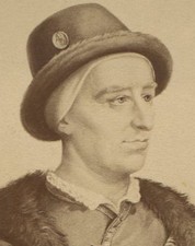 LOUIS XI, KING OF FRANCE. CDV OF ARTWORK. PARIS, FRANCE.
