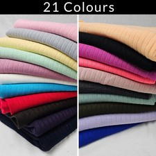 Knit Jersey Fabric Dressmaking Craft Stretch Rib Material Neotrims British Made