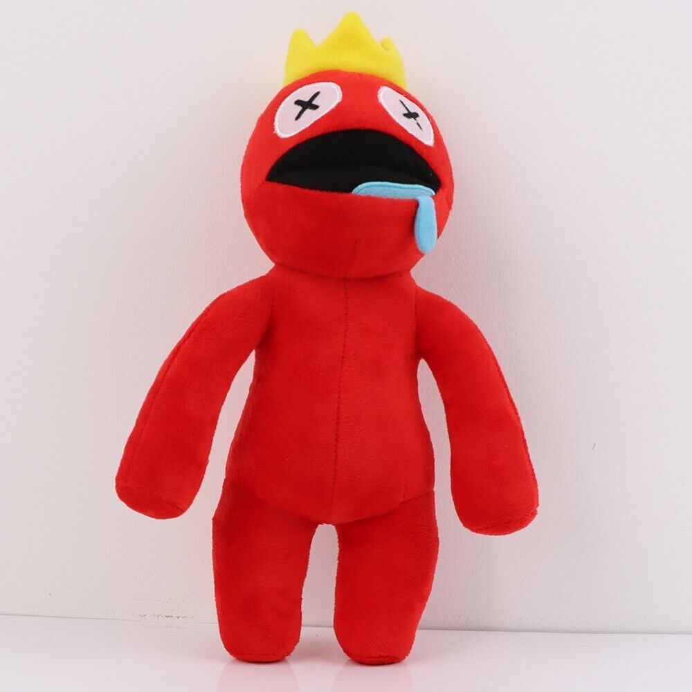 Rainbow Friends Stuffed Toy Cartoon Plush Red Doll 30cm Soft