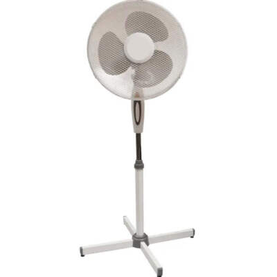 A.M.C. Ventilatore A Piantana 60W - Pale 41cm, 3 Velocità, Oscillazione, Altezza Regolabile, Bianco - Foto 9