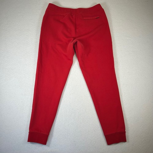 Polo Ralph Lauren Double Knot Joggers Mens M Red Sweatpants Drawstring *FLAWS* - Picture 2 of 17