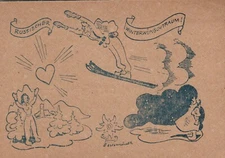 1942 ESPERMULLER Russian Winter Desire Dream Field Post Russia CSIR Russian Front