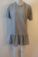 Womens Nasty Gal Gray Short Sleeve T-Shirt Shift Dress M *
