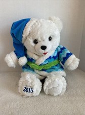 2015 Dan Dee CHRISTMAS 20 Stuff White TEDDY BEAR Robe Hat Winter Plush Snowflake