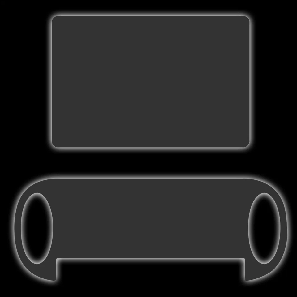 Front Screen Tempered Glass with Rear Plastic Film Protector for PS Vita 1000 - Image 3 of 3