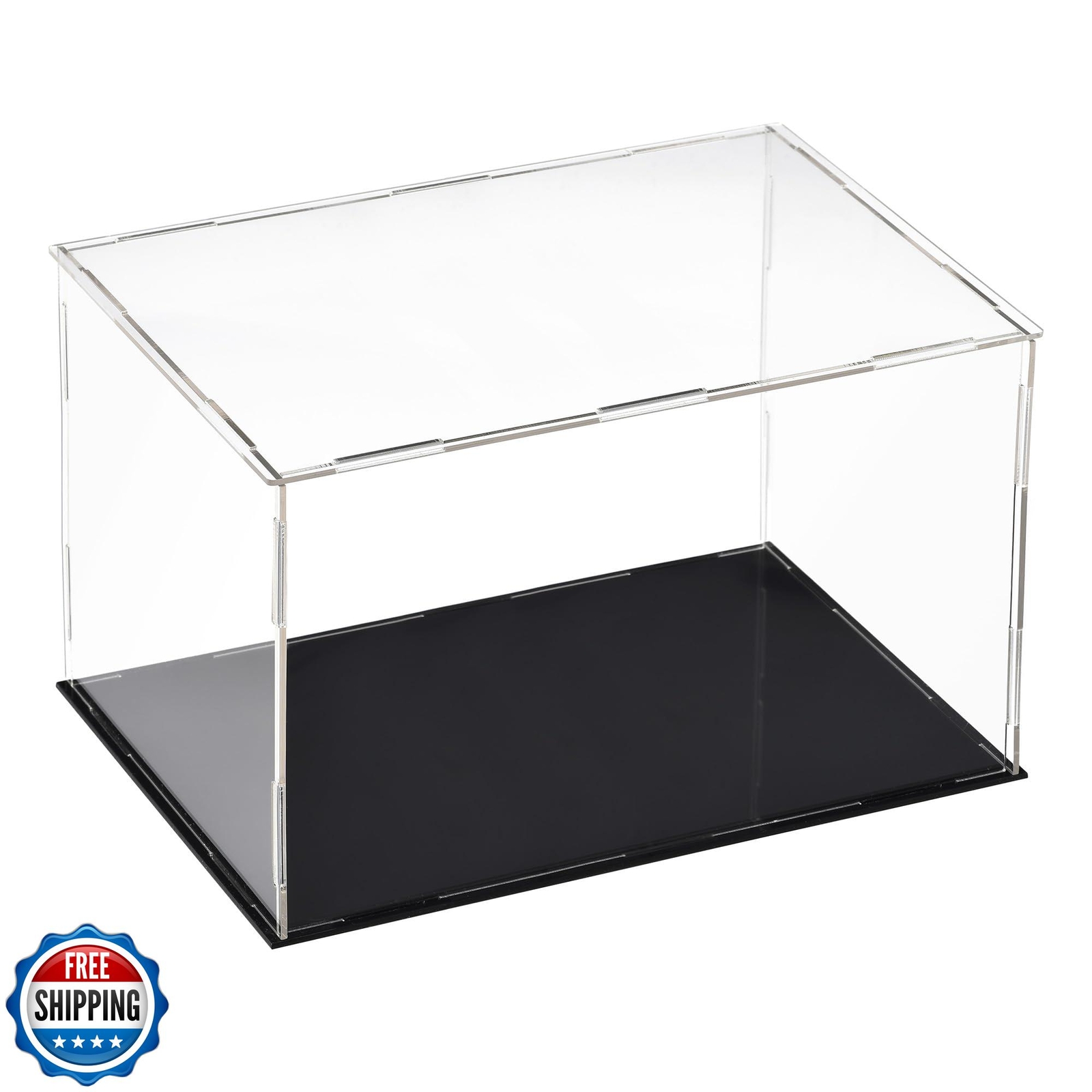 uxcell Clear Acrylic Display Case Box for Dustproof Protection and Showcase Cube Collection
