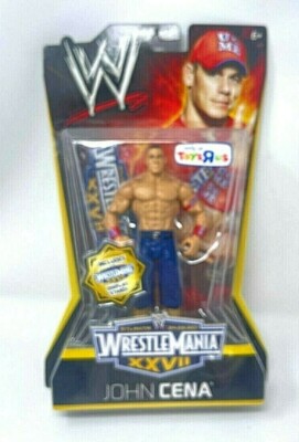 2011 Mattel John Cena Wrestle Mania XXVII Toys R Us Exclusive NIP