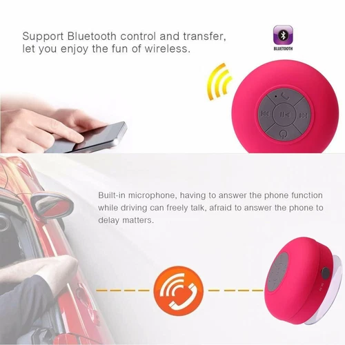 Bluetooth Wireless Speaker Waterproof Shower Wireless Resistant Portable Mic - Picture 30 of 59