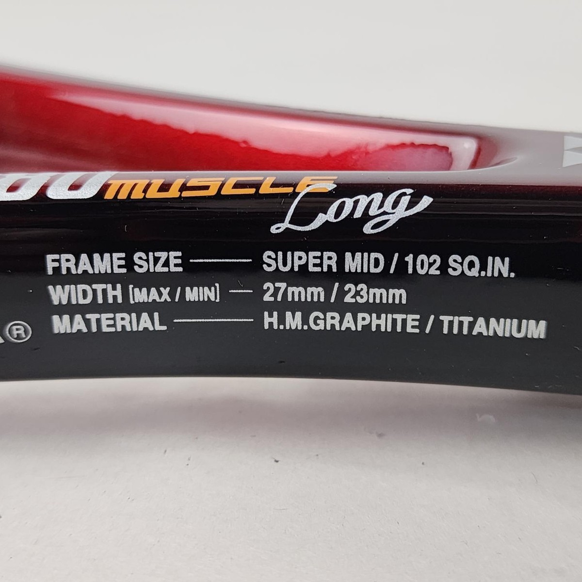 Yonnex Super RQ Ti 380 Muscle Tennis Racket - 4 3/8 in, Unstrung