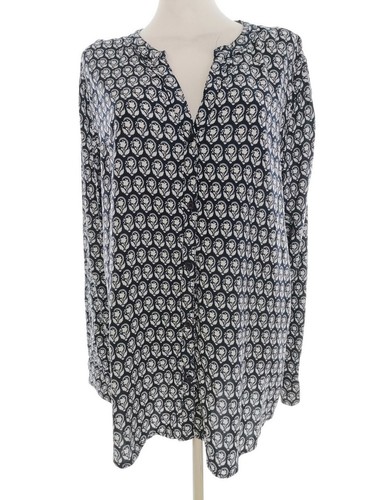 Chemise Boutonnée Boden Femme - Marine à Pois Blancs - 100% Coton - Taille 10