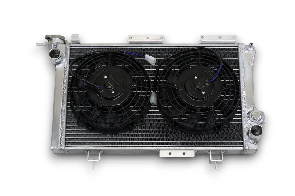 Radiateur ALU 4L Trophy Gros Volume 50mm Ventilateur Aluminium Radiator Renault - Bild 3 von 4