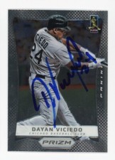 SIGNED BASEBALL CARD AUTO PANINI PRIZM 2012 DAYAN VICIEDO CHICAGO #101
