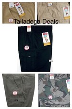 Mens Wrangler Relaxed Fit Cargo Shorts w/ Stretch Above Knee CHOOSE COLOR  SIZE