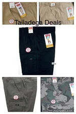 Mens Wrangler Relaxed Fit Cargo Shorts w/ Stretch Above Knee CHOOSE COLOR & SIZE