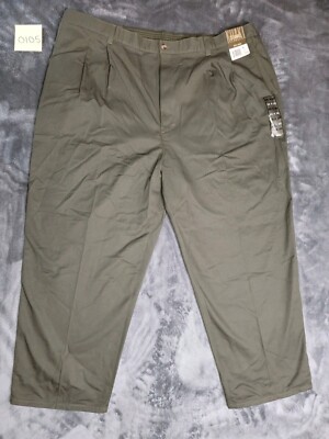 B.E. Khakis K Mart Brand Mens Sz 50x30 Green W50 L30