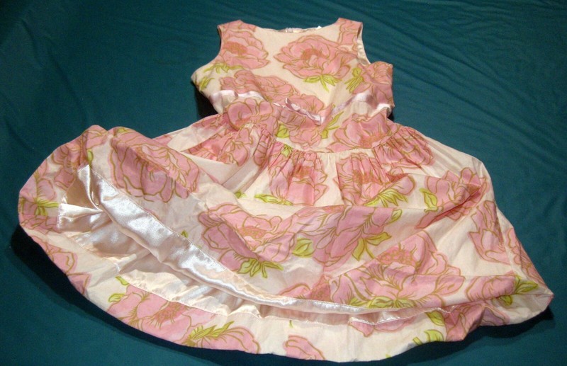 EUC GYMBOREE PETIT FOUR ROSE PINK FLORAL DRESS SIZE 8 , HOLIDAY BIRTHDAY, EASTER