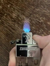 KGM Vector Butane Flip Top PYRAMID TORCH FLAME Lighter Insert