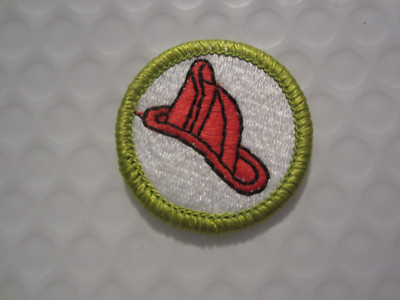 Boy Scout Fire Safety Badge Patch BSA Scouts of America Camp Merit New