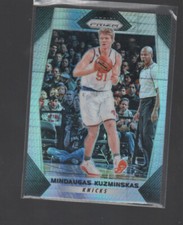 MINDAUGAS KUZMINSKAS  2017-18 PANINI PRIZM HYPER PRIZMS CARD #277