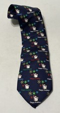 Cape Cod Neckwear Happy Holidays Snowman Silk Necktie
