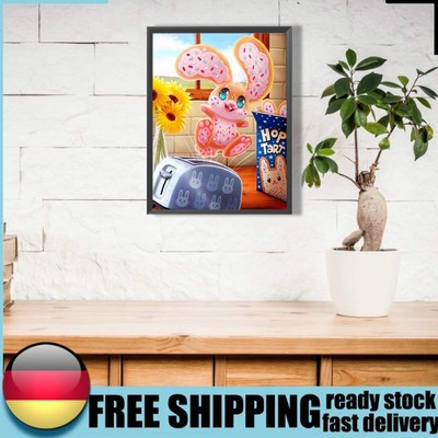 Cartoon Biscuit Bunny 5D DIY Diamond Drawing Kits Full Round Drill Art (A6179)