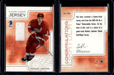 2003-04 ITG In The Game Nicklas Lidstrom Game Used Jersey #GJ-39