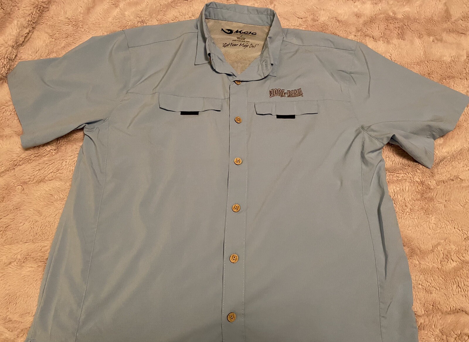 Mens MOJO Fishing shirt FLORABAMA Outdoors Lightweig… Gem