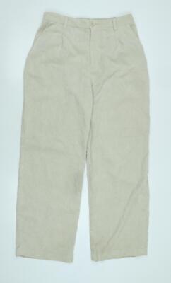 Divided Damen Hose beige Baumwollmischung Größe M L28 im Regular Zip