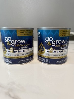 2 Similac Go & Grow 360 Total Care Toddler Drink, 24-oz Can 5 HMOs Exp 08/2026