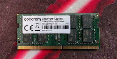 16GB Goodram DDR4 RAM 3200MHz SO-DIMM | GR3200S464L22/16G | Laptop Arbeitsspeich