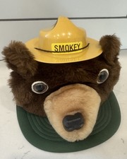 Vintage 1983 Smokey The Bear Plush Snapback Hat