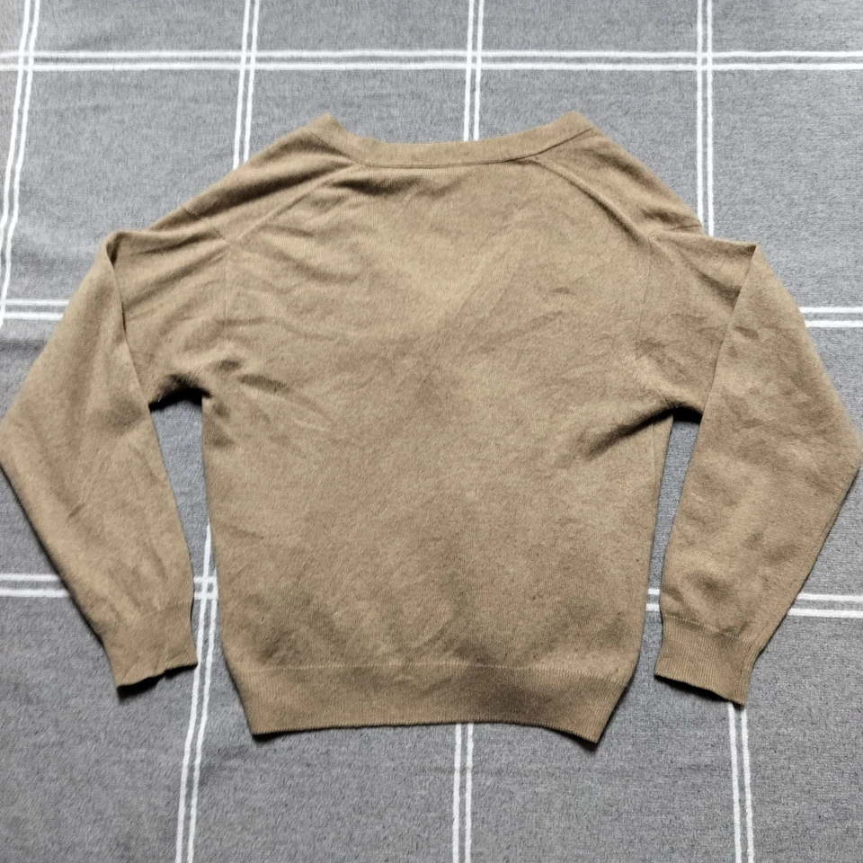 Vintage Pringle of Scotland Women's 40 (M) 100% Pure Cashmere Tan Cardigan - Image 2 of 4