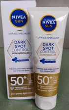 Nivea Sun UV Face SPF 50+ Sun Fluid - Dark Spot Control 40ml 1.35oz Exp 10/2026