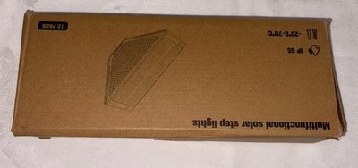 JAFIOS Solar Step Lights for Outside 12 Pack White Solar Stair Lights NEW