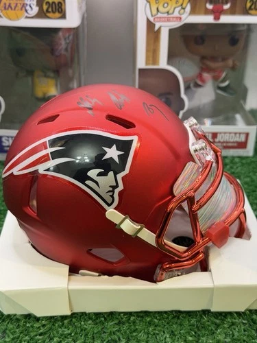 Rob Gronkowski Signed PATRIOTS Blaze Mini Helmet GRONK Beckett COA *Read*