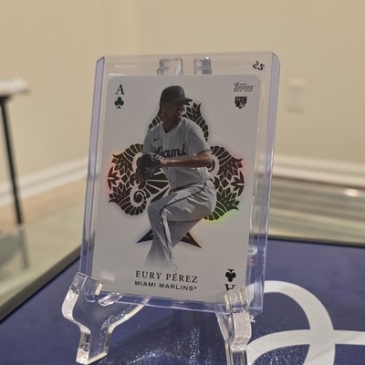 Topps 2023 Update Series Eury Pérez Rookie All Aces Insert #AA-73 Miami Marlins