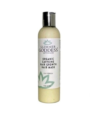 Glimmer Goddess Organic Caffeine Hair Mask Growth Conditioner 8 oz New Sealed 