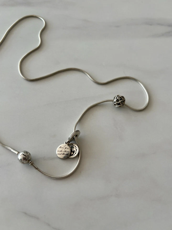 Pandora Moments Schlangen-Gliederhalskette Sterling-Silber 60cm - Bild 4 von 4