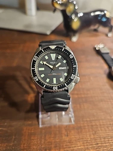 Seiko 6309-729A Men's Automatic Diver Watch Vintage Running Great