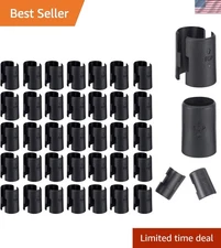 Lightweight Black ABS Wire Shelf Clips – 50-Pack for Strong Shelving Support