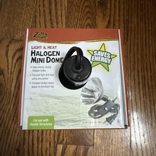 Zilla Light and Heat Mini Halogen Dome Fixture Reptile Heat Lamp