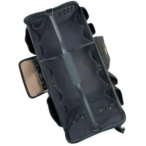 CLC Tool Tote Bag 27 Pocket Black Polyester Open Top Shoulder Strap 20in Heavy - Image 2 of 4