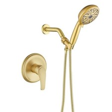 Single Handle 7-Spray Shower Faucet 2.5 GPM with Pressure Balance Valve and ABS
