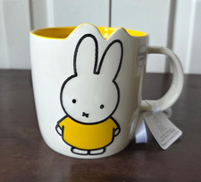 Miffy Ceramic Coffee Cup White With Yellow Interior